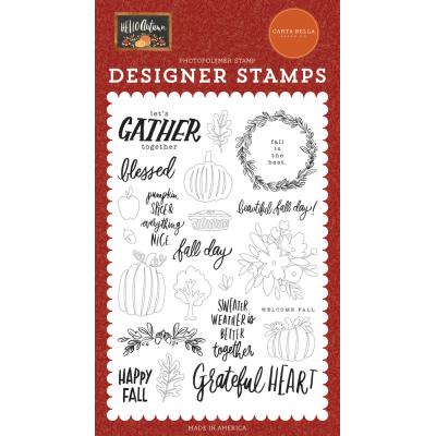 Carta Bella Hello Autumn Clear Stamps - Fall Day